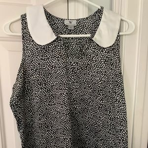 Silk sleeveless shirt